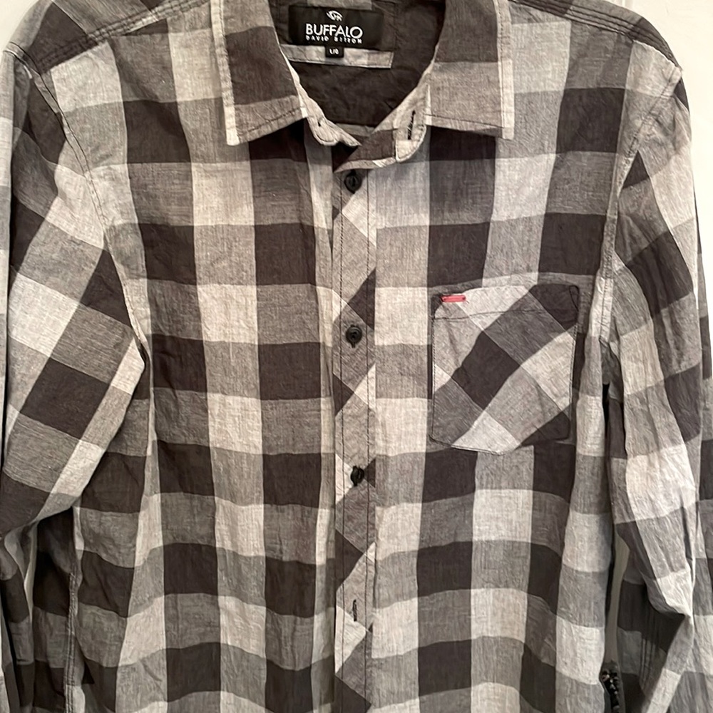 Men’s Buffalo button down shirt